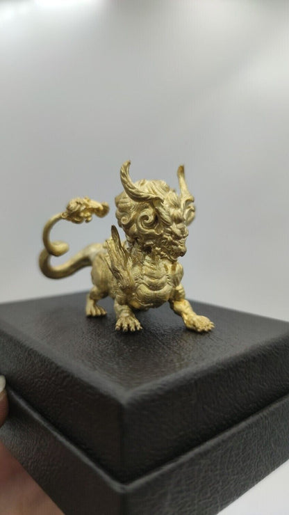 Chinese Bronze Copper Statue Hand Carved Batman Figurine