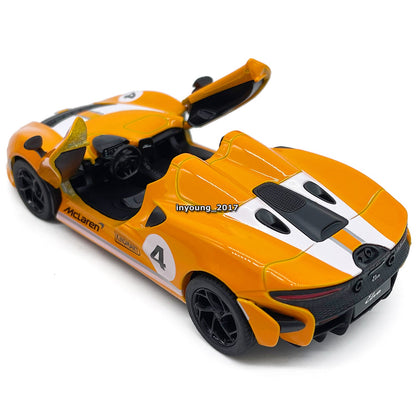 1/36 McLaren Elva Model Car Diecast Toy Vehicle Toys for Boys Kids Gifts Orange