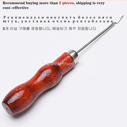 Simple Moxibustion Tool Moxa Stick Wooden Handle Awl Scraper