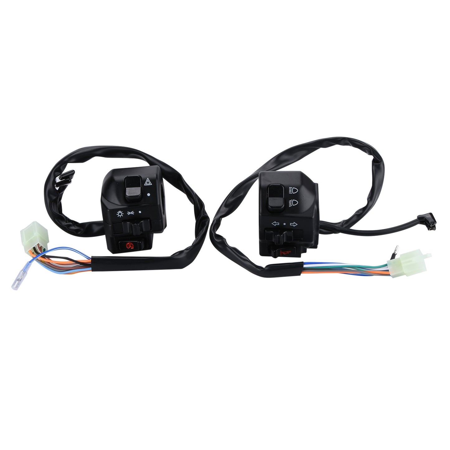 1 Pair 22mm 7/8" Universal Motorcycle Handle Bar Switch Control For Cafe Racer