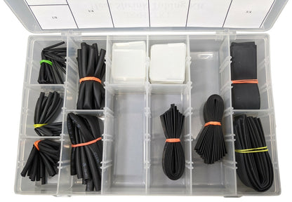 Heat Shrink Tubing Kit - 1/16", 3/32", 1/8", 3/16", 1/4", 3/8", 1/2", 5/8", 3/4"
