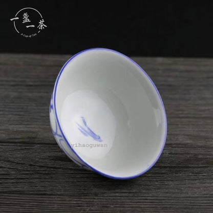 Chinese made multi-color porcelain tea cup master craftsmanship tea cup