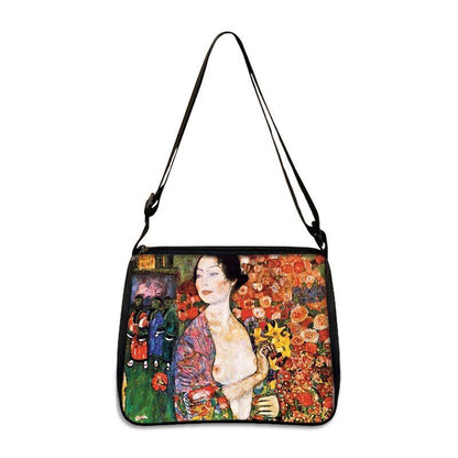 Famous Paintings Handbag Women Shoulder Bags Shopping Bag Canvas Pouch Zipper