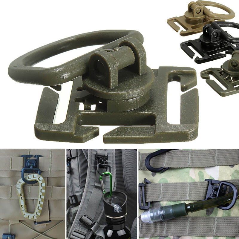 2/5Pcs Molle Strap Backpack Bag Webbing Connecting Buckle Clip EDC Outdo_tiD-ca