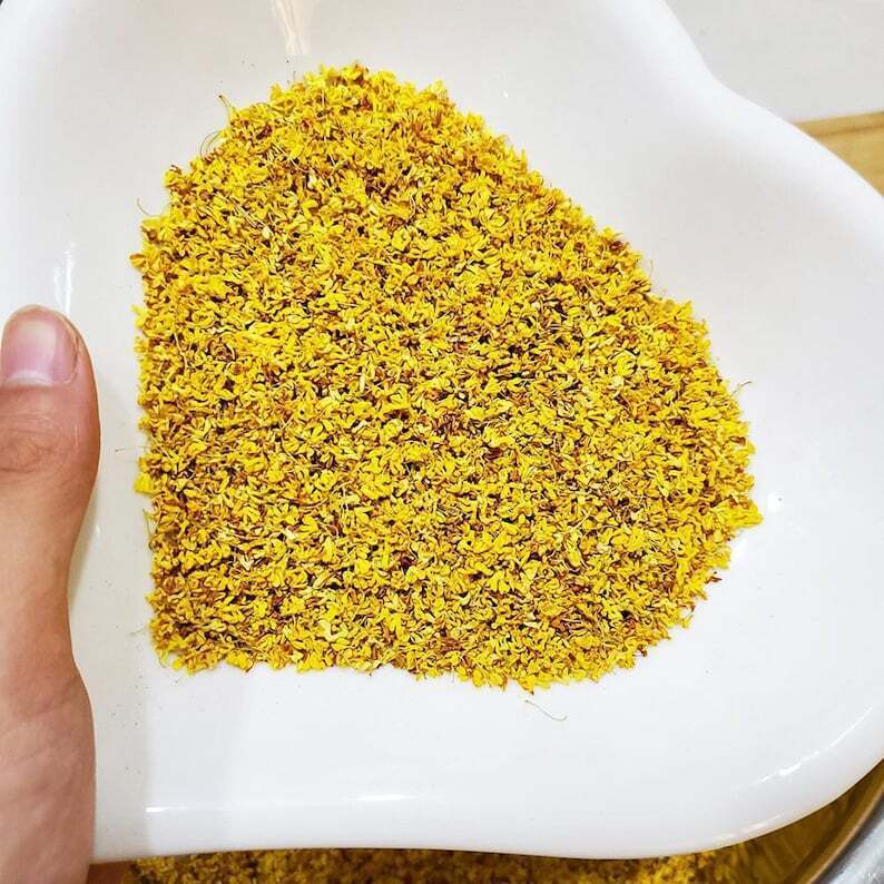 Wild Dried Osmanthus Flower Tea, Osmanthus Fragrans Tea, Sweet Olive, Gui Hua