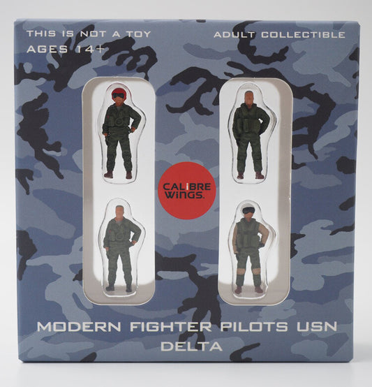 Calibre wings MODERN FIGHTER PILOTS USN delta 1/72 Finished 4 figures model