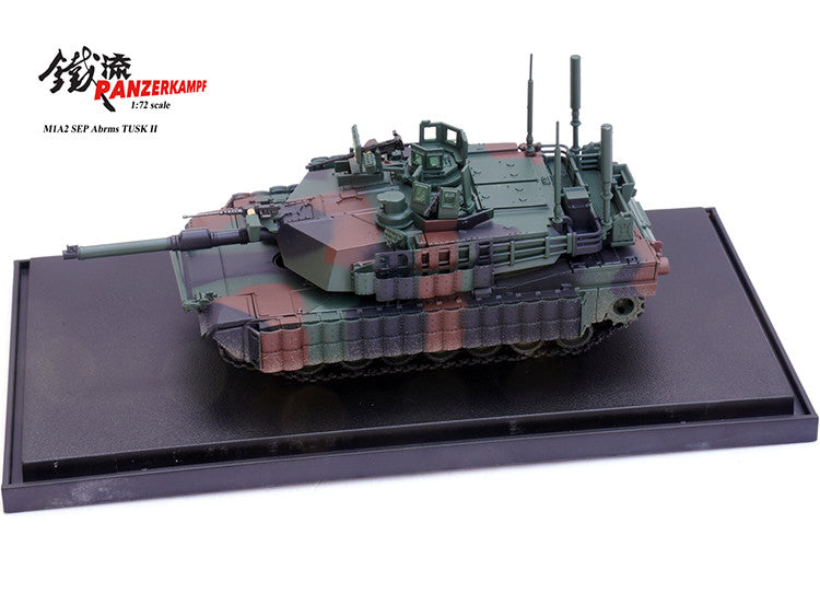 Panzerkampf1/72 U.S. M1A2 Sep TuskII M1 Military Main Battle Tank Model Ornament