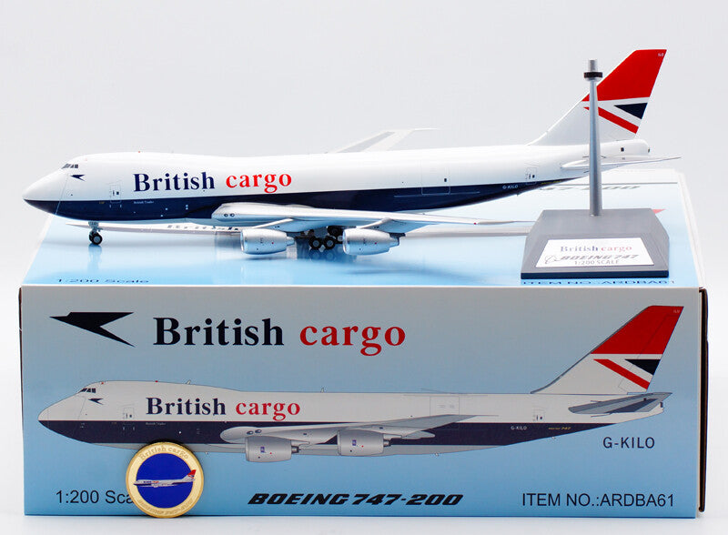 1:200 35CM ARD British Airways BOEING 747-200F Passenger Airplane Diecast Model