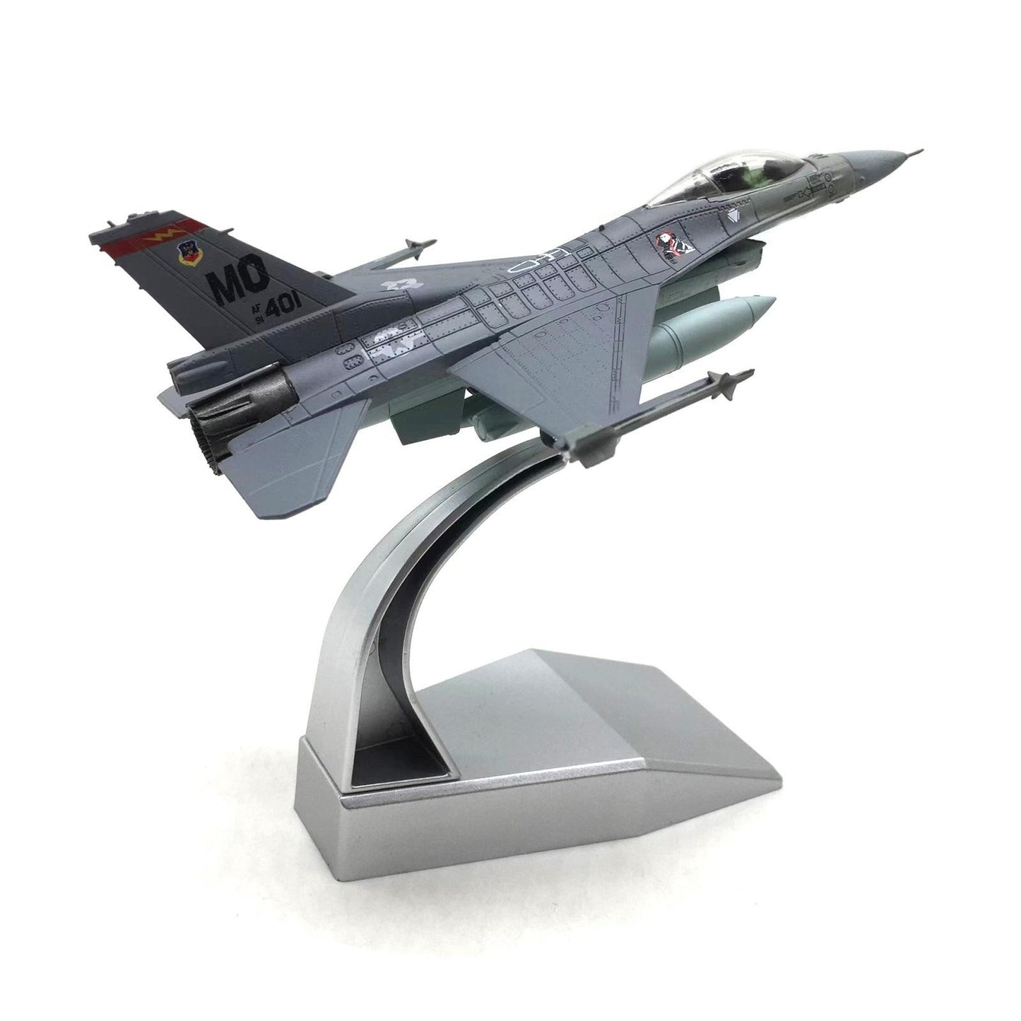 1:100 U.S. Air Force F-16C Fighter Diecast Metal Finished Aircraft Plane Model