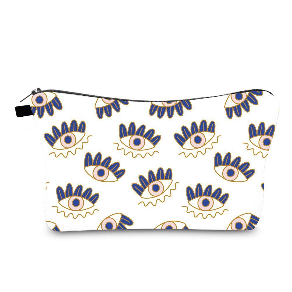 Cosmetic Bag Printed Traveling Storage Bags Clutch Washing Bag Makeup Organizer