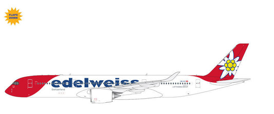 1:400 Geminijets Edelweiss Air Airbus A350-900 Passenger Airplane Diecast Model