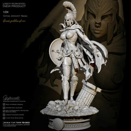 1/24 resin figures model Spartan goddess of war Unassembled Unpainted
