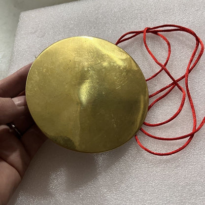 Antique Brass Mirror, 10cm 200g, Chinese Zodiac Bagua, Wedding Mirror