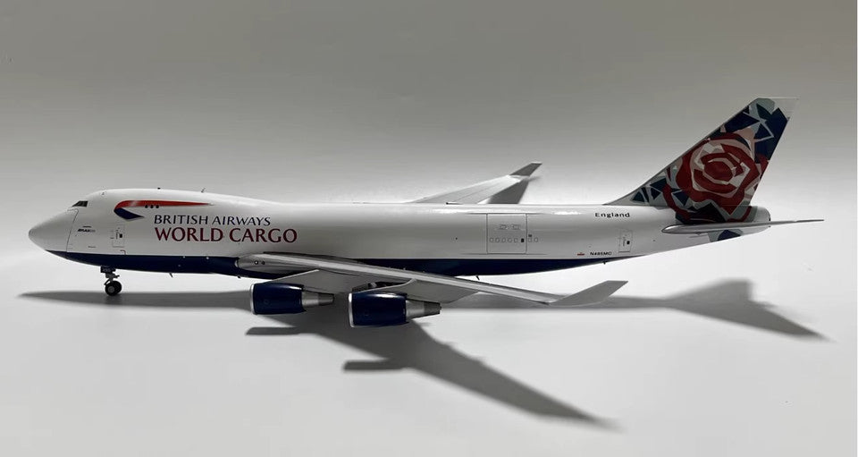 1:200 JC Wings BRITISH AIRWAYS WORLD CARGO BOEING 747-400F Plane Diecast Model