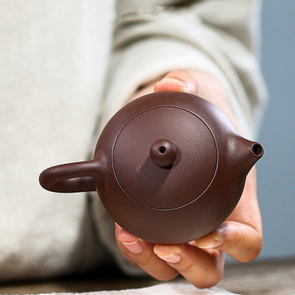 Handmade Tea Pot With Tea Infuser Ball Shaped Holes Xishi Pot Marked 115ml New