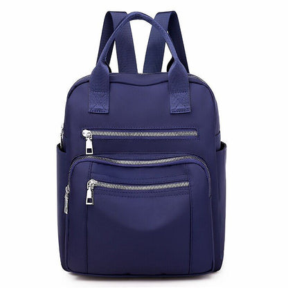 Backpack Traveling Waterproof Shoulder Bag Large Oxford Rucksack Black Purse 1PC
