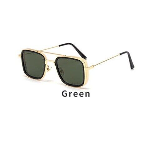 Vintage Steampunk Sunglasses Men Retro Metal Square Eyewear Trendy Fashion Shade