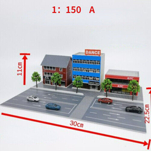 1/150 Scale Outland Buildings Model Street Railroad House Office Scene Model