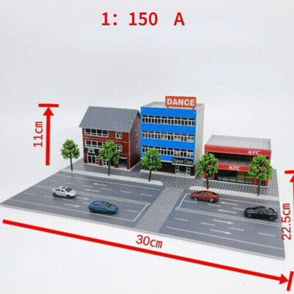 1/150 Scale Outland Buildings Model Street Railroad House Office Scene Model