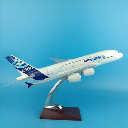 36CM 1:202 AIRBUS A380 Passenger Airplane Plane Aircraft Resin Model