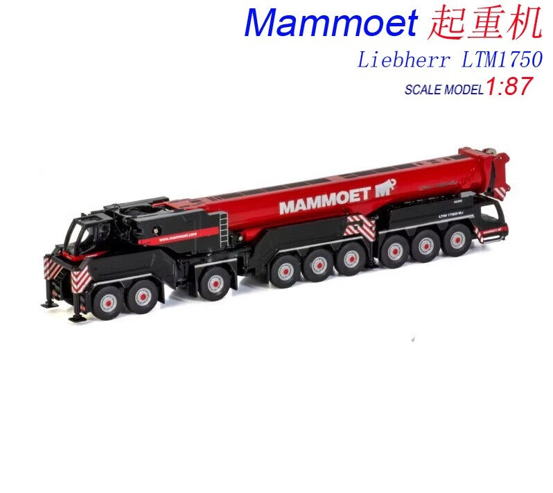 1:87 LIEBHERR LTM1750 Crane Construct Equipment Machine Diecast Model