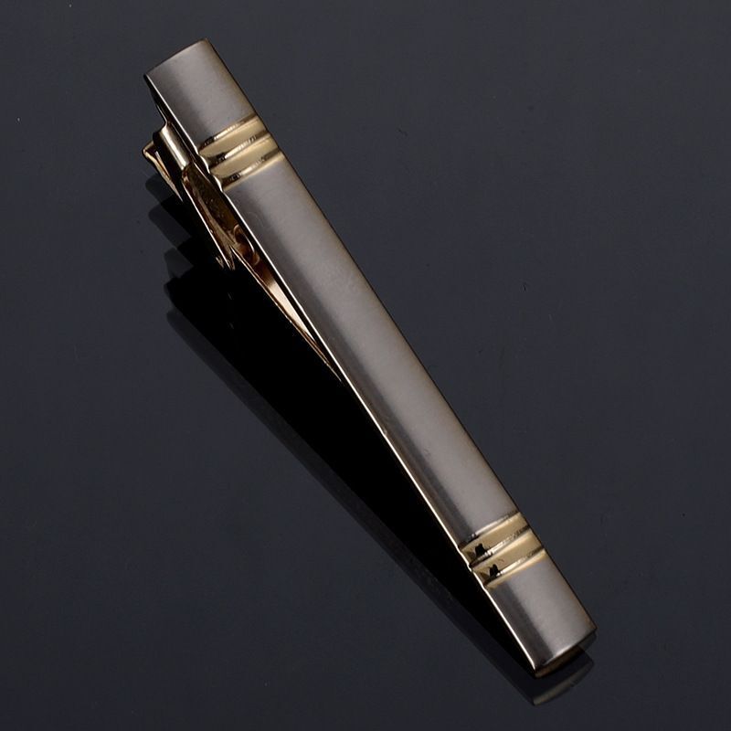 Men Business Necktie Clips 5.5cm Metal Ties Classic Simple Fashion Clasp Jewelry