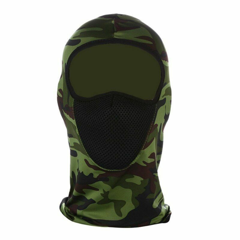 Full Face Cover Balaclava Hat Tactical Winter Cycling Scarf Warm Face Mask Black