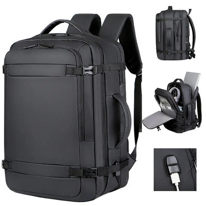 40LUSB Travel Backpack Bags Water Resistant Durable 17-inch Backpack Men