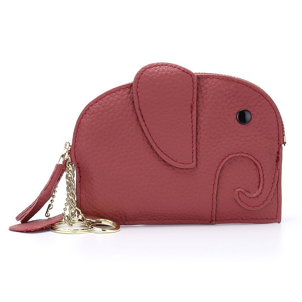 Wallets Genuine Leather Zipper Purses Small Cowhide Money Bag Coin Card Holders