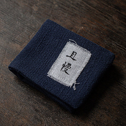 Japanese Tea Towel Retro Handmade Cotton Linen Tea Mat Coaster Pot Rag Mat
