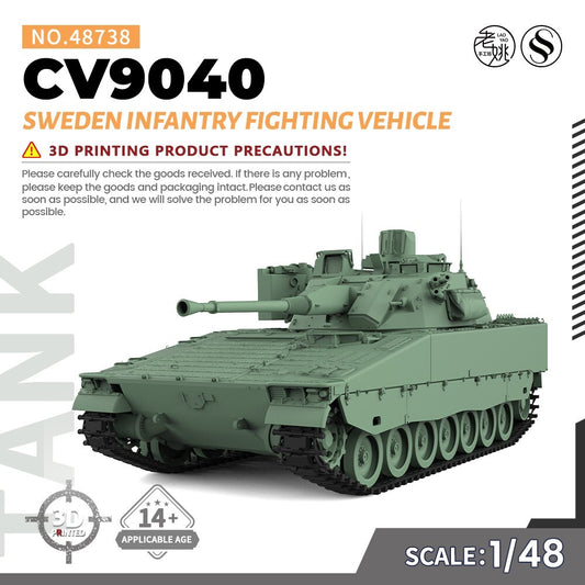 SSMODEL SS48738 1/48 Military Model Kit Sweden CV9040 Infantry Fighting Vehicle