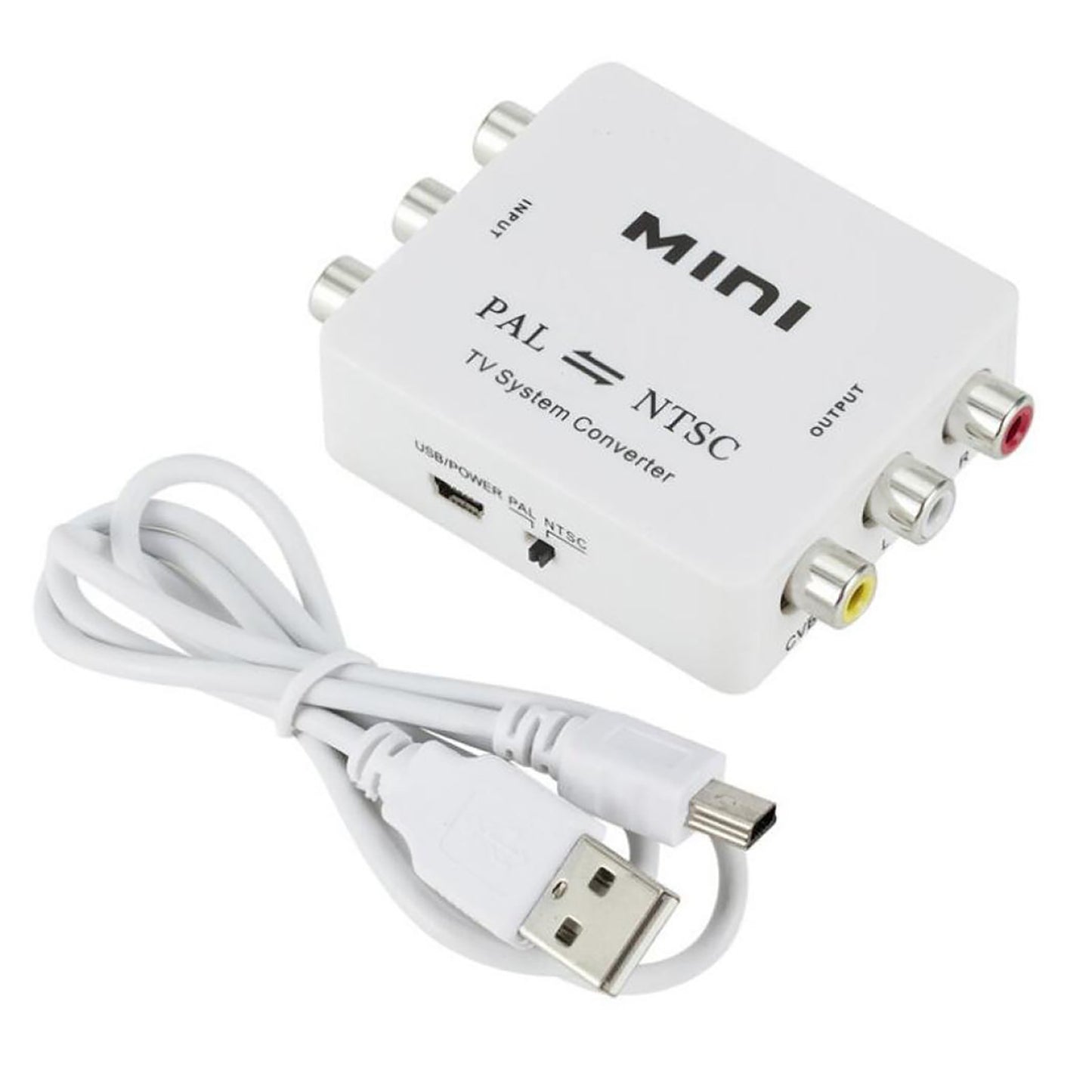 Bi-Directional Dual-Way NTSC To PAL + PAL To NTSC Video System Converter Adapter