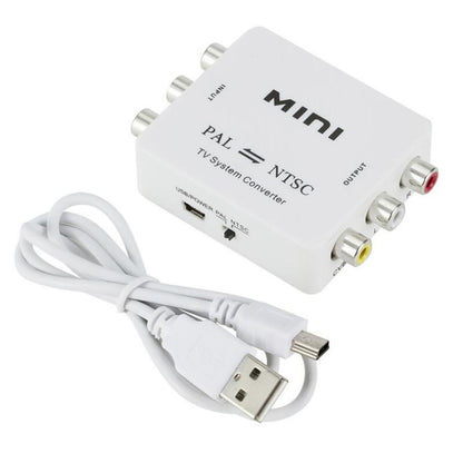 Bi-Directional Dual-Way NTSC To PAL + PAL To NTSC Video System Converter Adapter