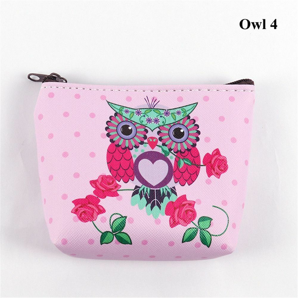 Mini Portable Bags Women Girl Unicorn/Flamingo Printing Coin Purse Holder Wallet