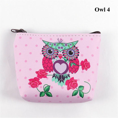 Mini Portable Bags Women Girl Unicorn/Flamingo Printing Coin Purse Holder Wallet