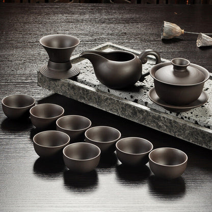 Handmade Drinkware China Kung Fu Purple Sand Teapot Tea Set Ceramic Teapot Cup