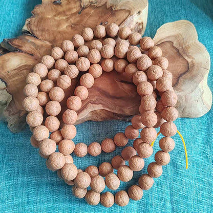 Natural 108 Bodhi Mala Japa Mala Nepal Tibet Buddha Om Yoga Blessing Necklace