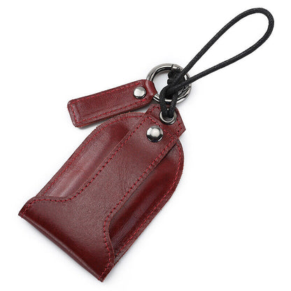1pcs Car Key Holder Cover Key Chain Bag Leather Remote Fob Case Pouch Unisex