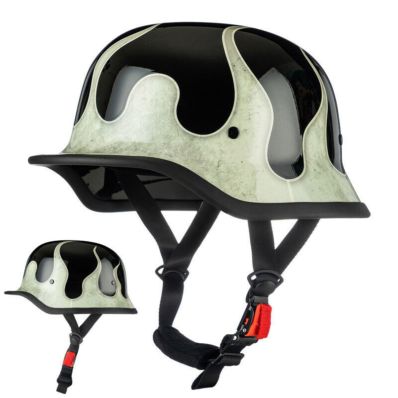 Retro German Style Motorcycle Half Helmet Men Women Helmet Duck Helmet Gift DOT