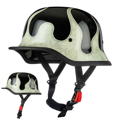 Retro German Style Motorcycle Half Helmet Men Women Helmet Duck Helmet Gift DOT