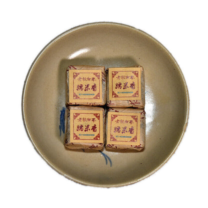 500g Yunnan Pu'er tea glutinous fragrant ripe tea mini small square brick tea