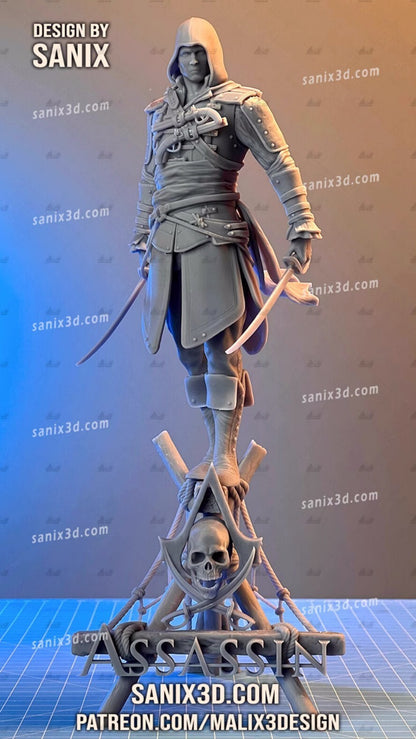 1/24 resin figures model Game Character Male Assassin Unassembled unpainted