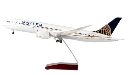 1:130 43CM UNITED BOEING 787 Airplane Landing Gear Resin Aircraft Plane Model