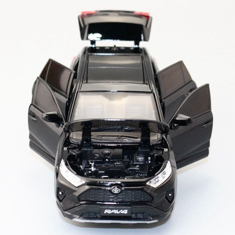 1/32 RAV4 Model Toy Car Alloy Metal Diecast Toy Vehicle Boys Toys for Kids Gifts