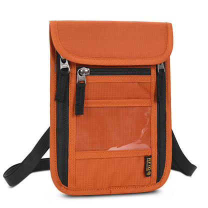 RFID Blocking Passport Holder Travel Card Storage Bag Neck Phone Pouch AntiTheft
