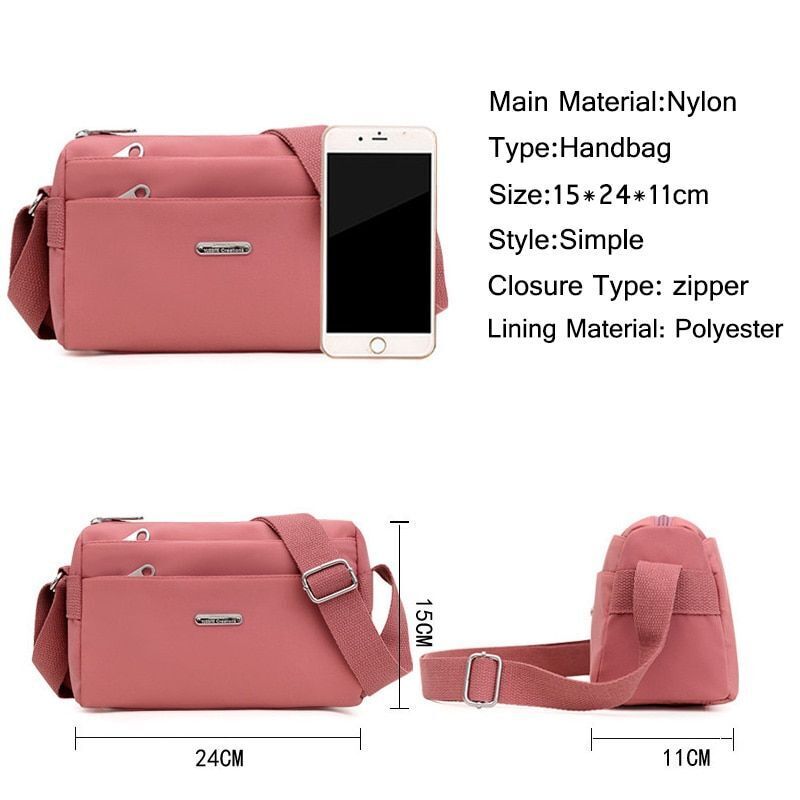 Nylon Shoulder Bag Handbag Travel Crossbody Bags Wallet Polyester Purse Oxford