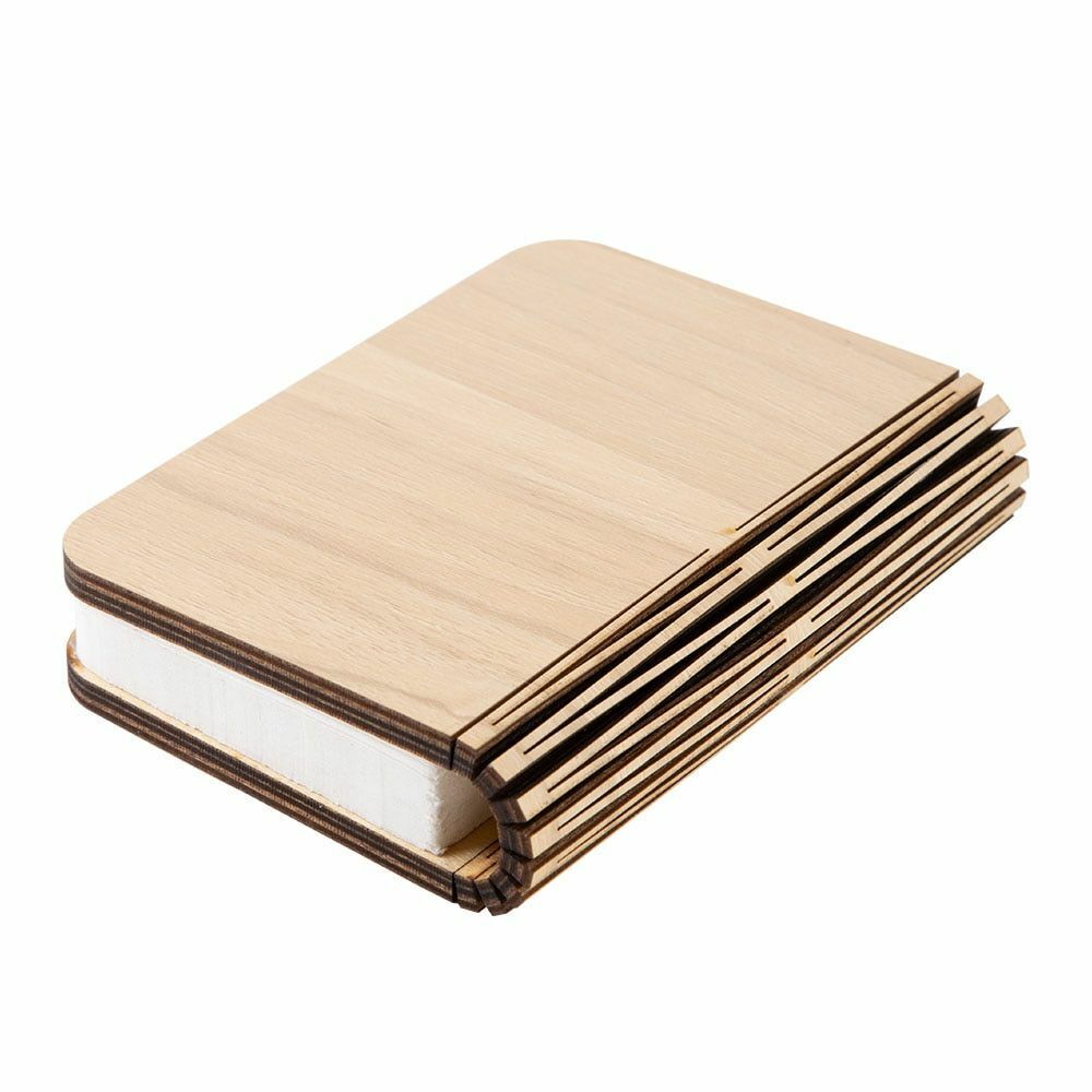 Lamp Book LED USB Wooden Leather Foldable Rechargeable Shape Desk Light Reading