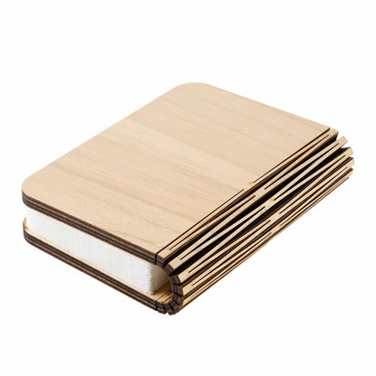 Lamp Book LED USB Wooden Leather Foldable Rechargeable Shape Desk Light Reading