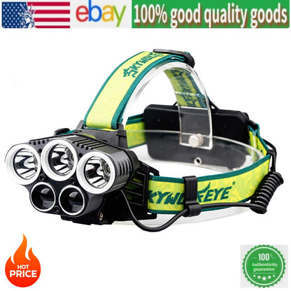 Ultra-bright LED zoom USB charging camping waterproof night fishing headlight