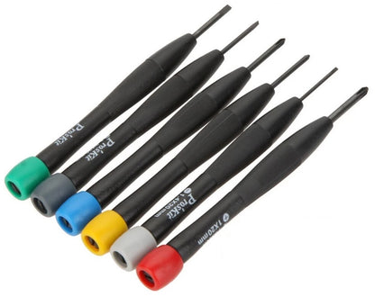 Pro'sKit 6 Piece Precision Screwdriver Set with Phillips and Slotted (8PK-2061)